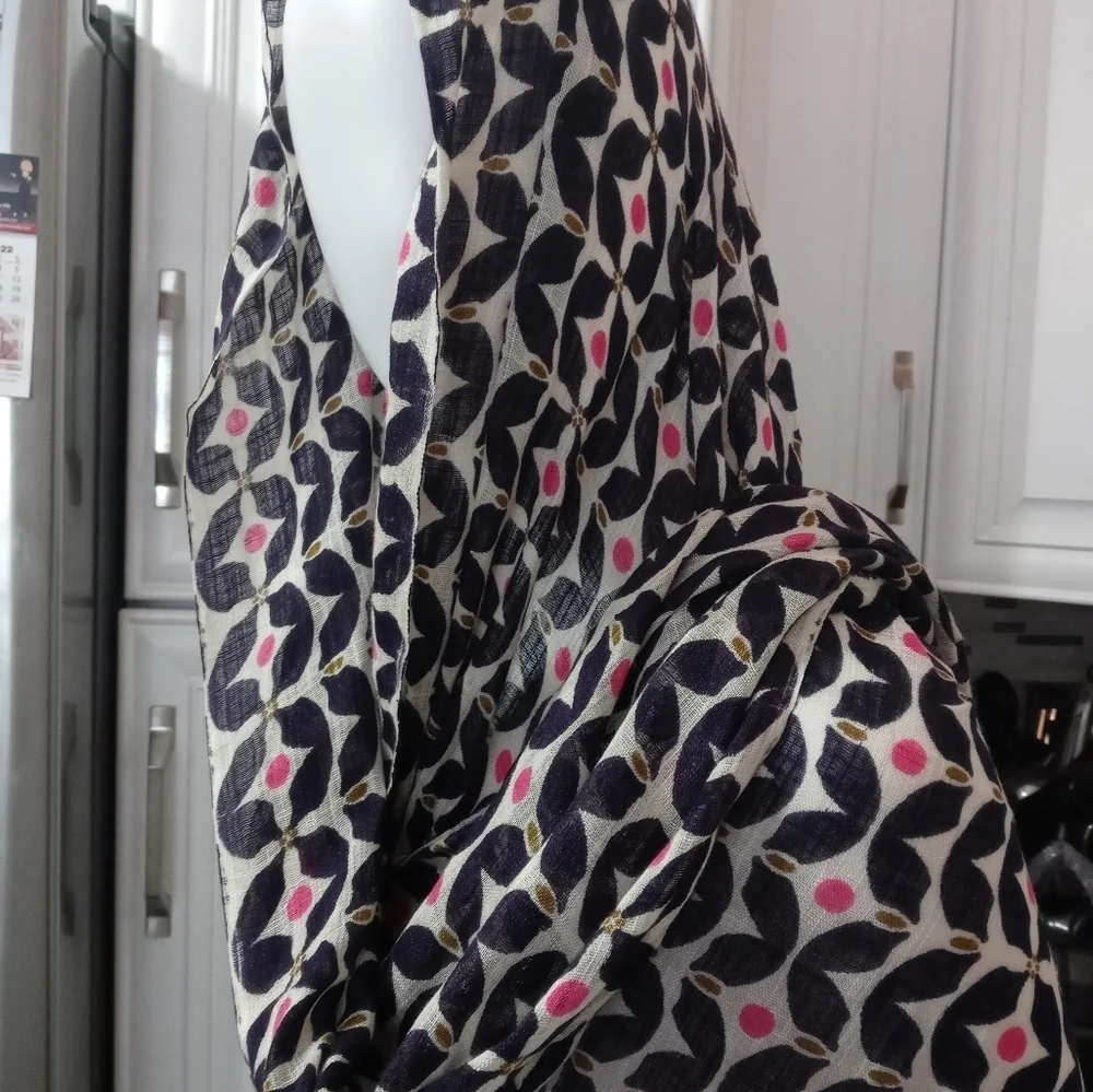 Spartina 449 Handcrafted Fashion Scarf With Fringe 71x23 - Picture 4 of 9